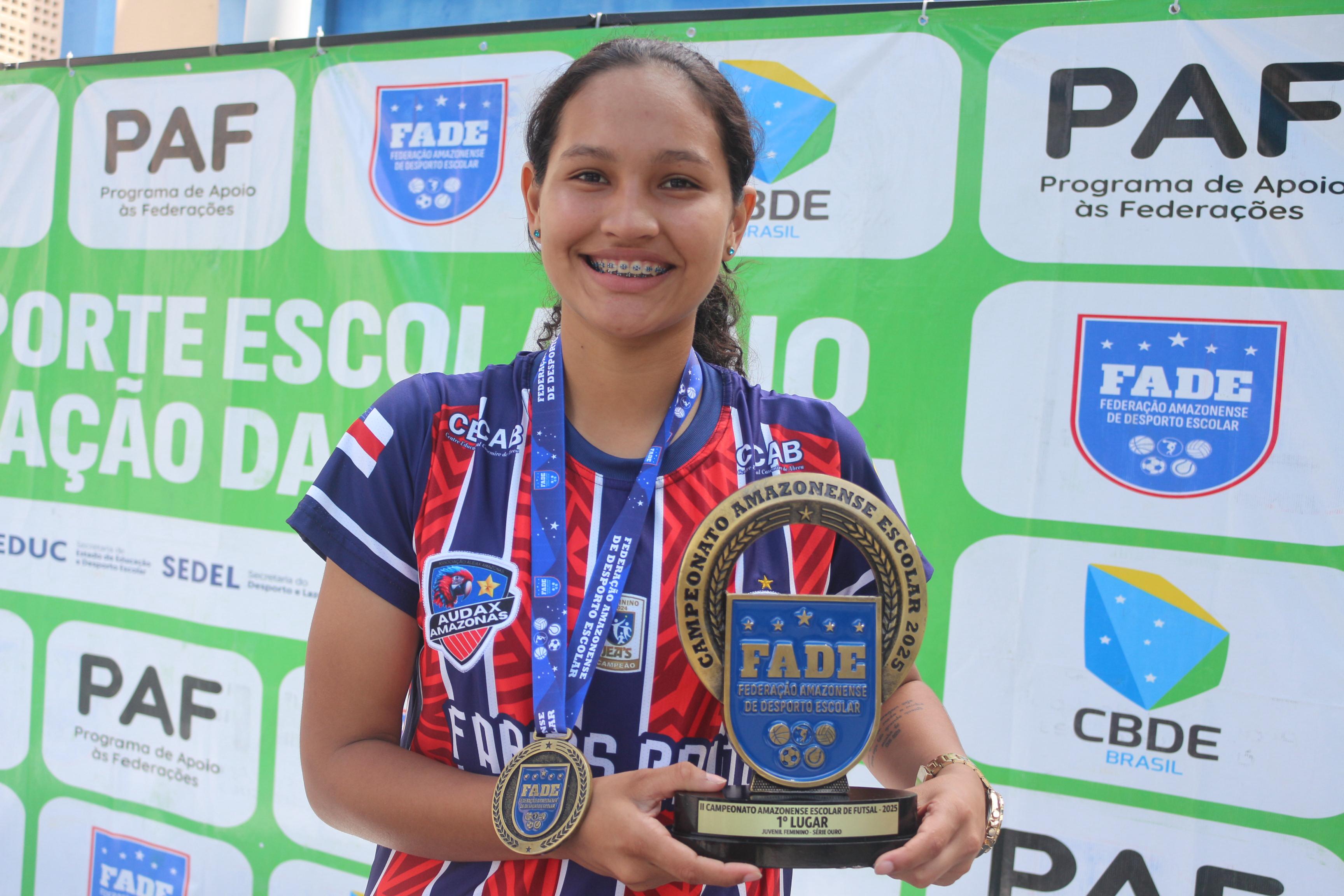 Educacao Alunos classificados para Campeonato Brasileiro Escolar de Futsal Cleicyane Alfaia Foto Luiggi Bacelar