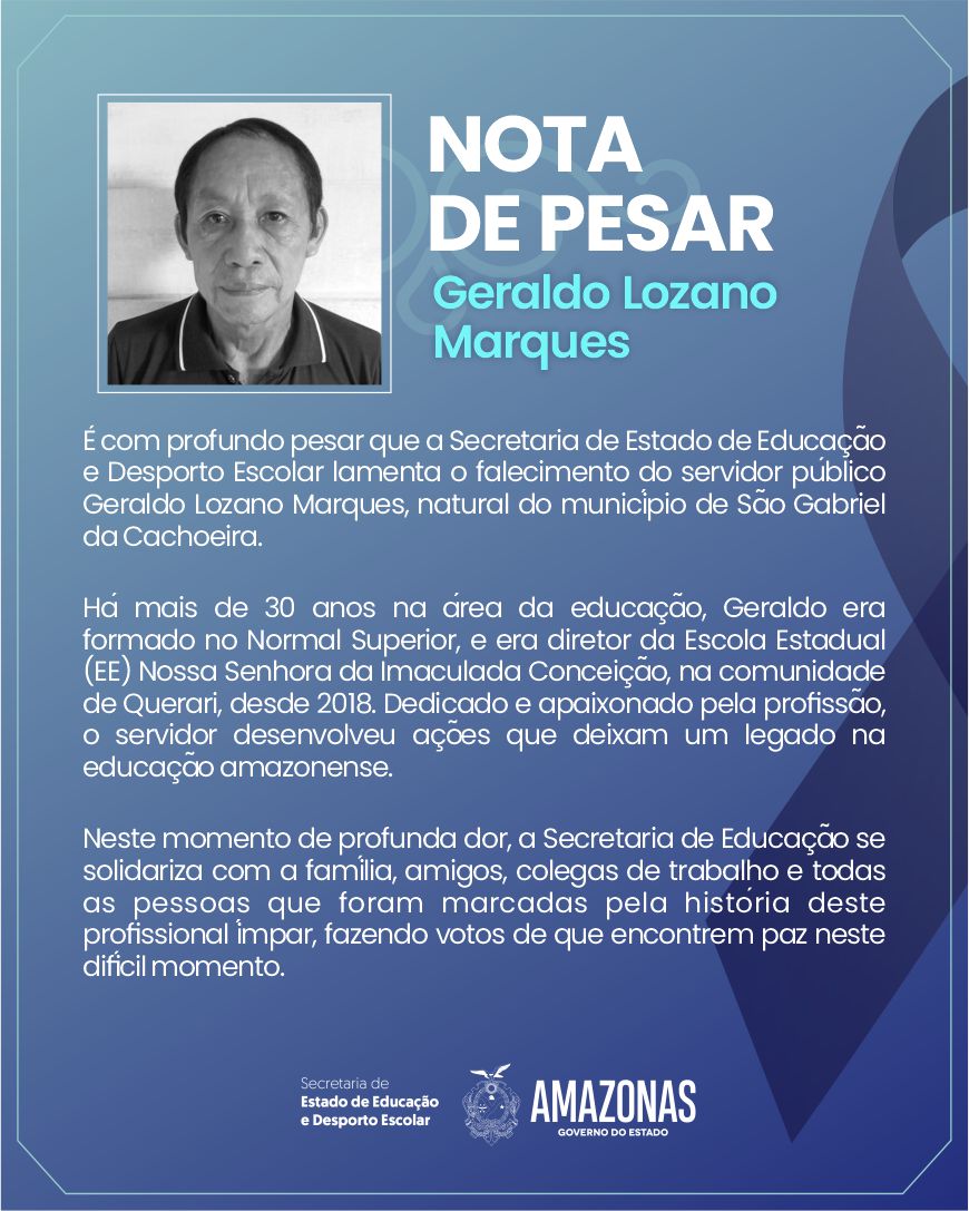 NOTA DE PESAR GERALDO