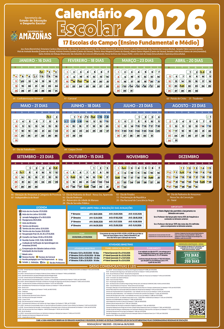 CALENDARIO 2026   ESCOLAS DO CAMPO Page1