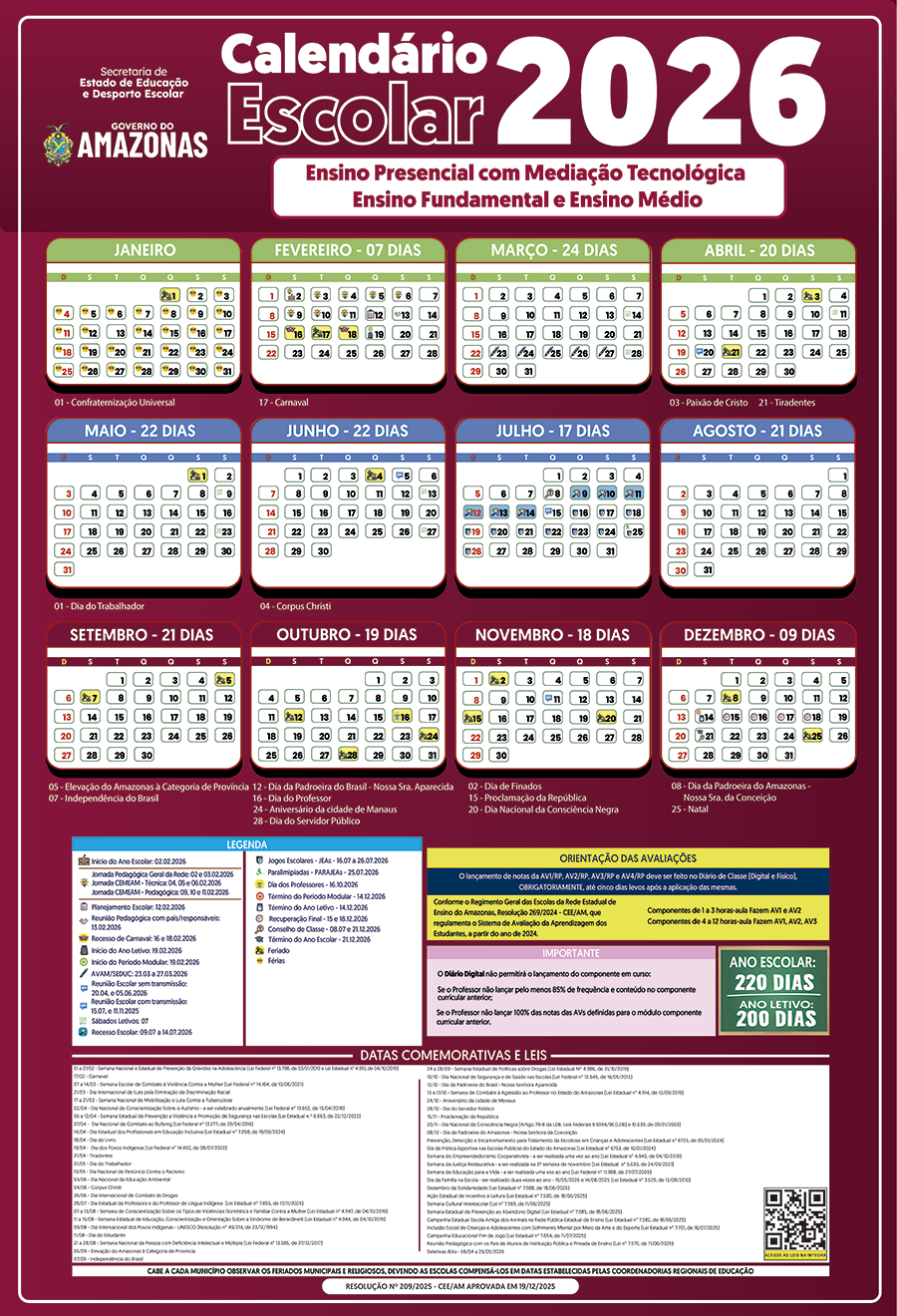 CALENDARIO 2026   Ensino Presencial com Mediao Tecnolgica